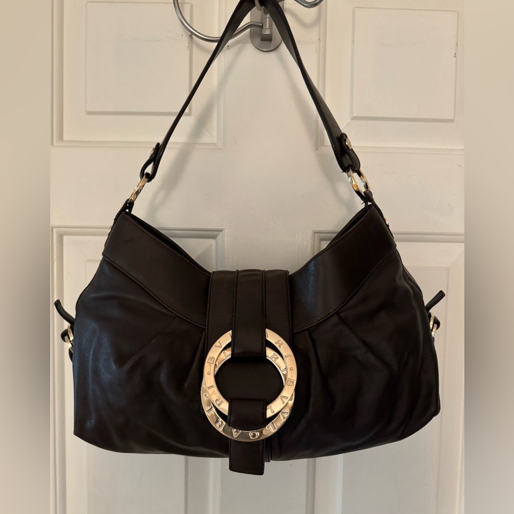 BVLGARI leather shoulder bag